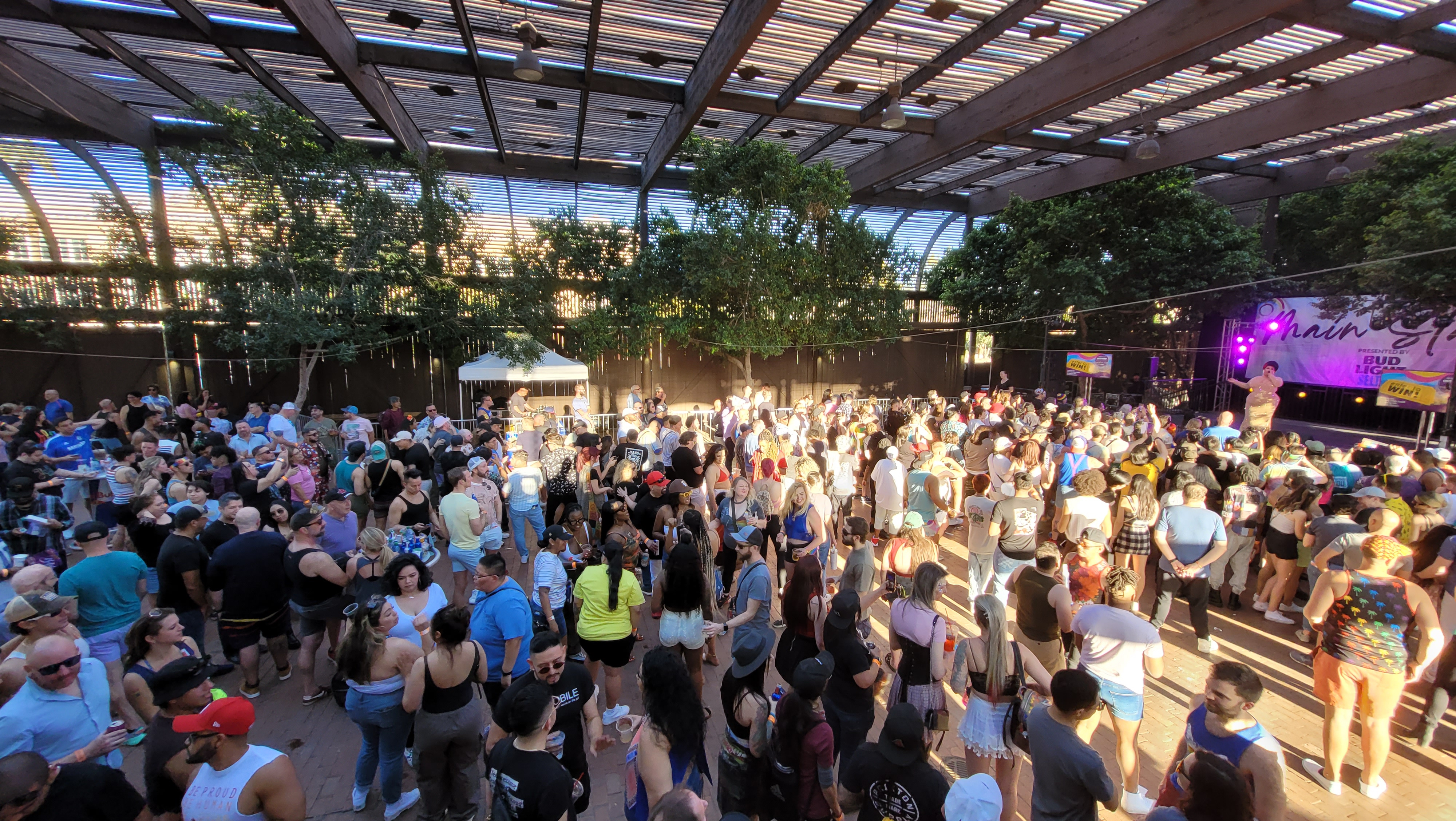 Crowd watching Ada Vox perform at the Rainbows Festival in Phoenix. 