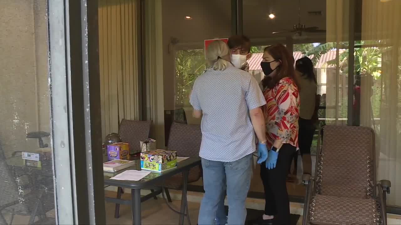 Jaclyn Merens, Steven Rubenstein and son Daniel Rubenstein embrace for first time in 188 days