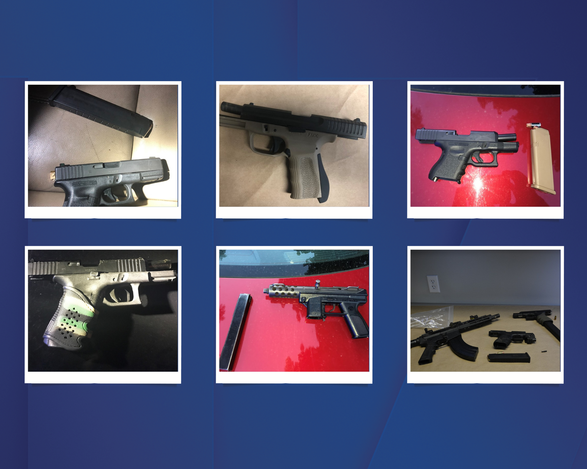 15 guns seized on Labor Day weekend