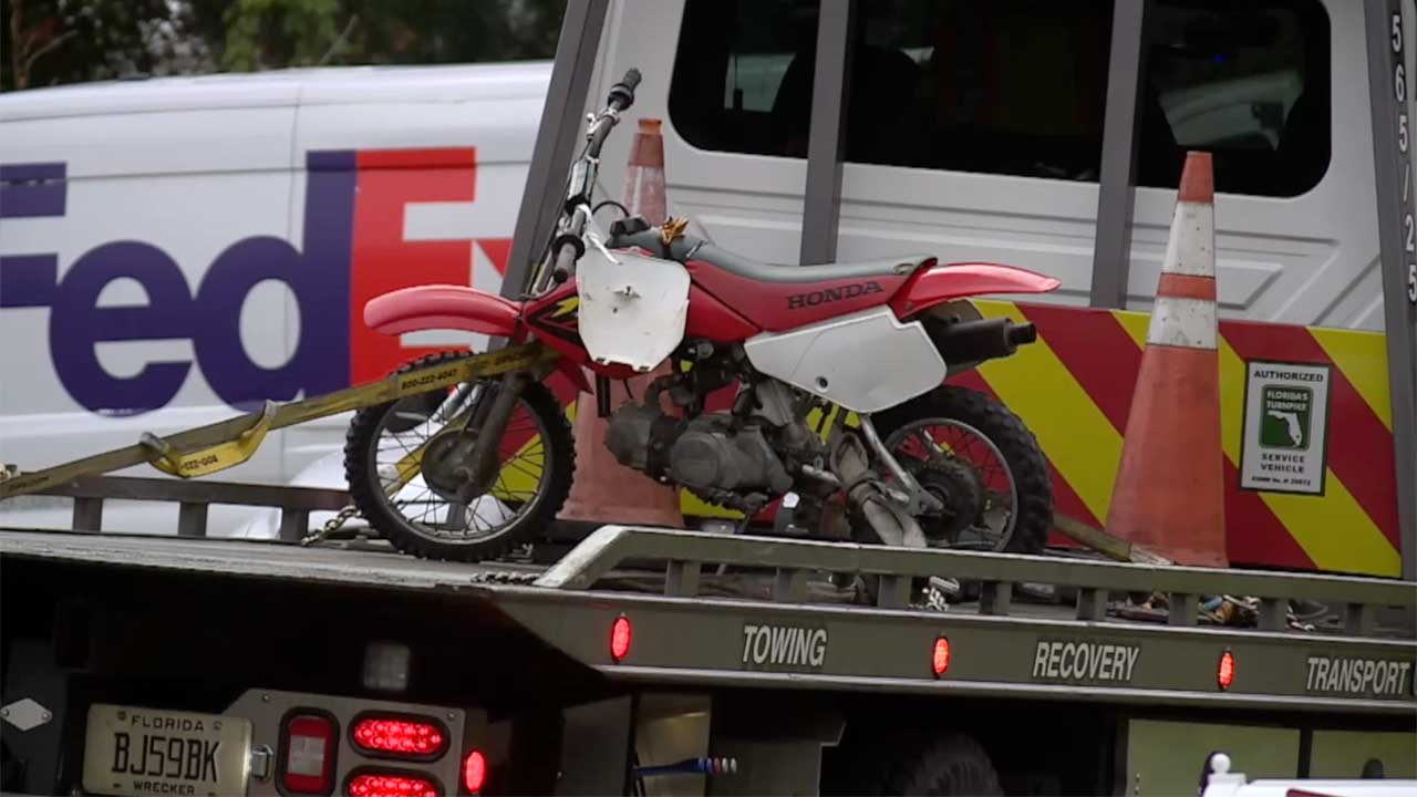 A 9-year-old was killed, and a 12-year-old was injured on July 20, 2026, after a dirt bike collided with a FedEx truck on Midway Road in St. Lucie County.
