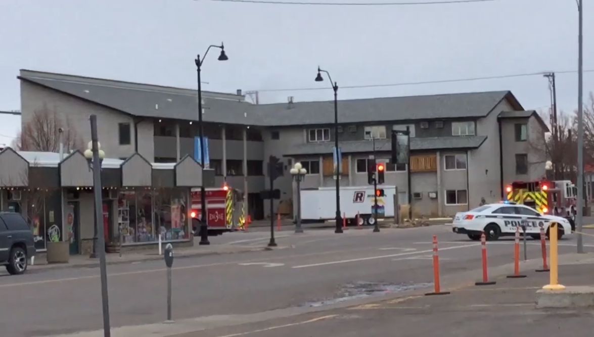 Fire in downtown Great Falls