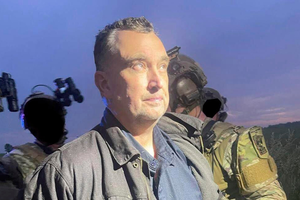 This photo made available by the Ramsey County Sheriff's Office shows Vance Luther Boelter, the man convicted for killing the top Democrat in the Minnesota House and her husband, and wounding a state senator and his wife, as he was arrested on June 15, 2025. 