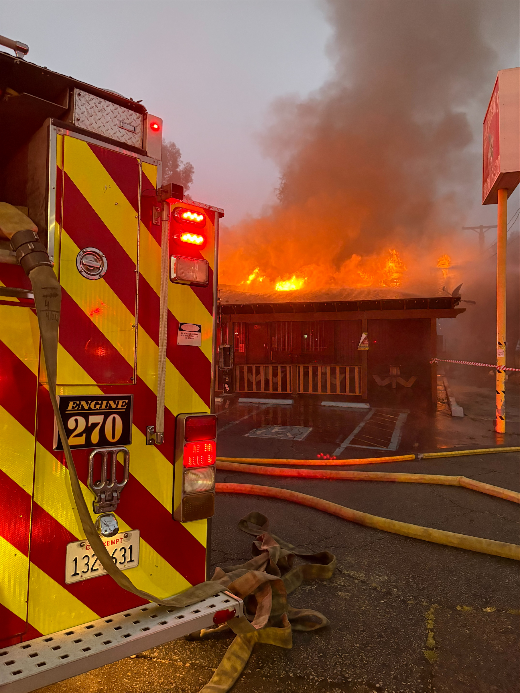 Jilberto's Taco Shop fire 7/9/2026