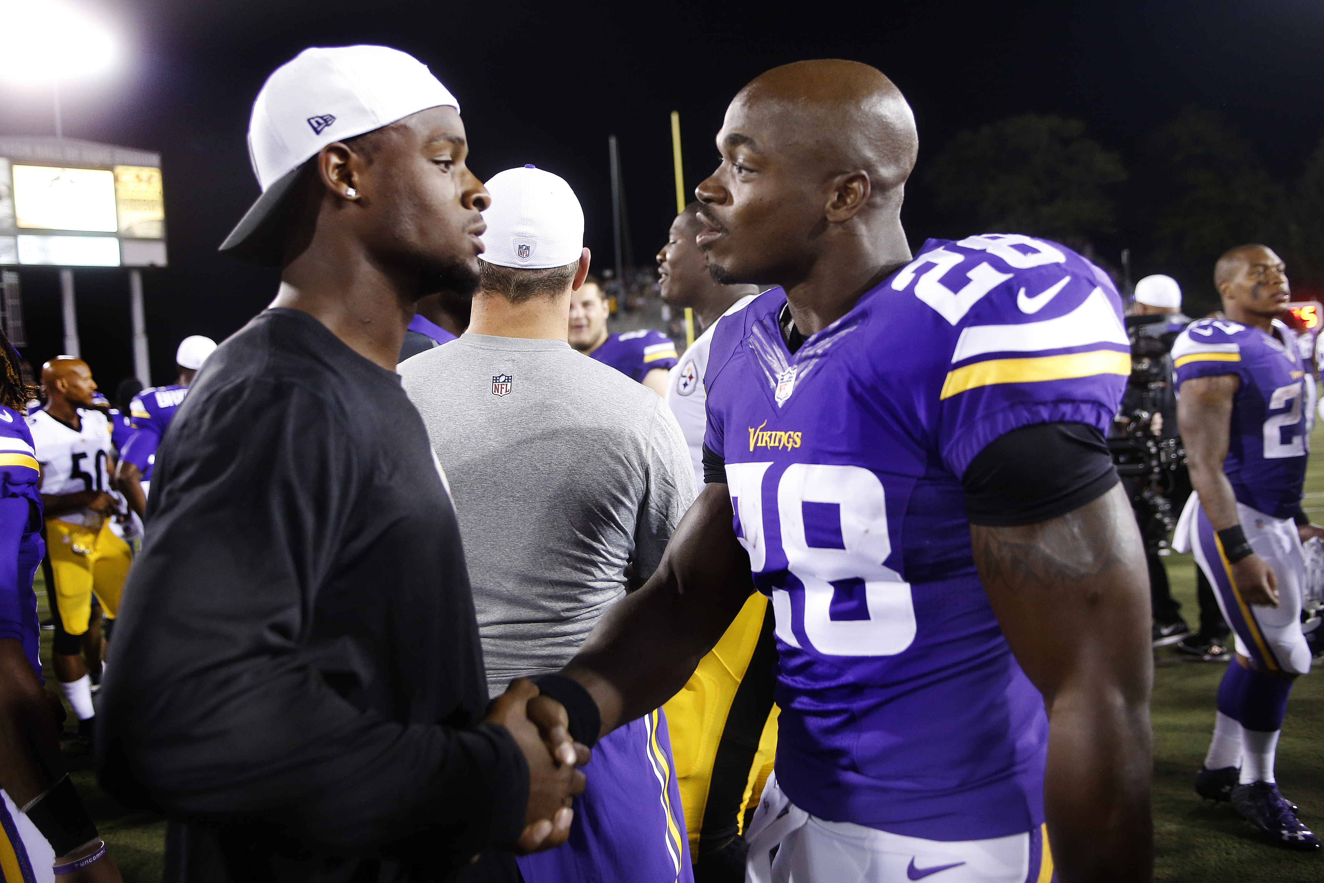 Peterson Fights Football