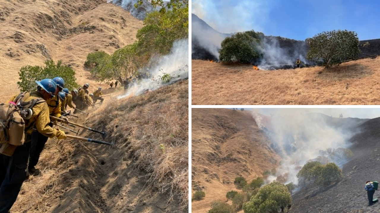 Kern County Fire crews battling range fire in Bear Valley Springs