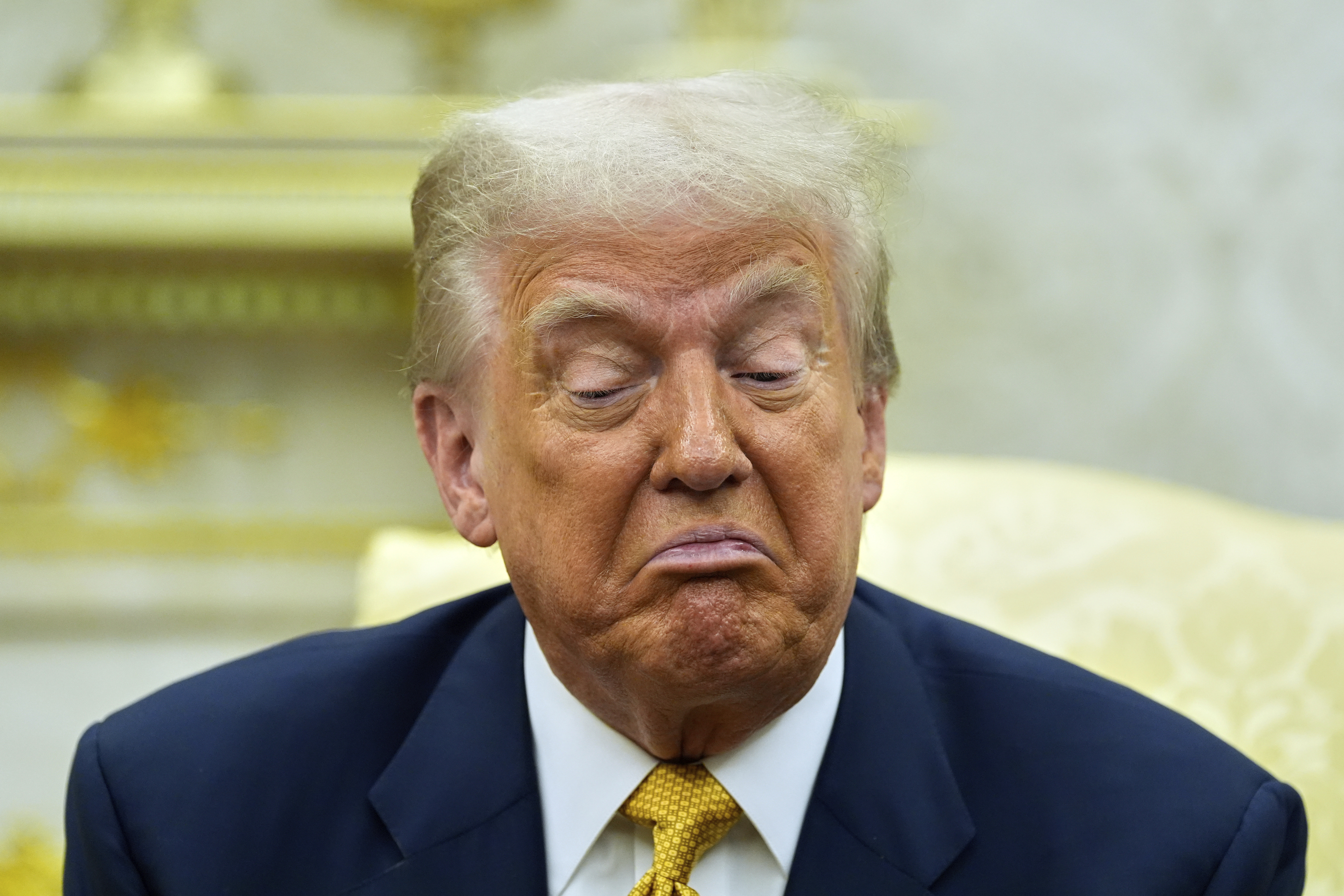 President Donald Trump meets with Philippine President Ferdinand Marcos Jr., in the Oval Office of the White House, Tuesday, July 22, 2025, in Washington. 