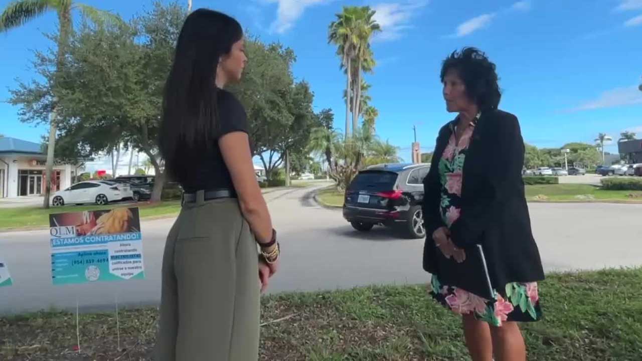 Carol Houwaart-Diez, president and CEO of the United Way of Martin County, speaks to WPTV reporter Cassandra Garcia.