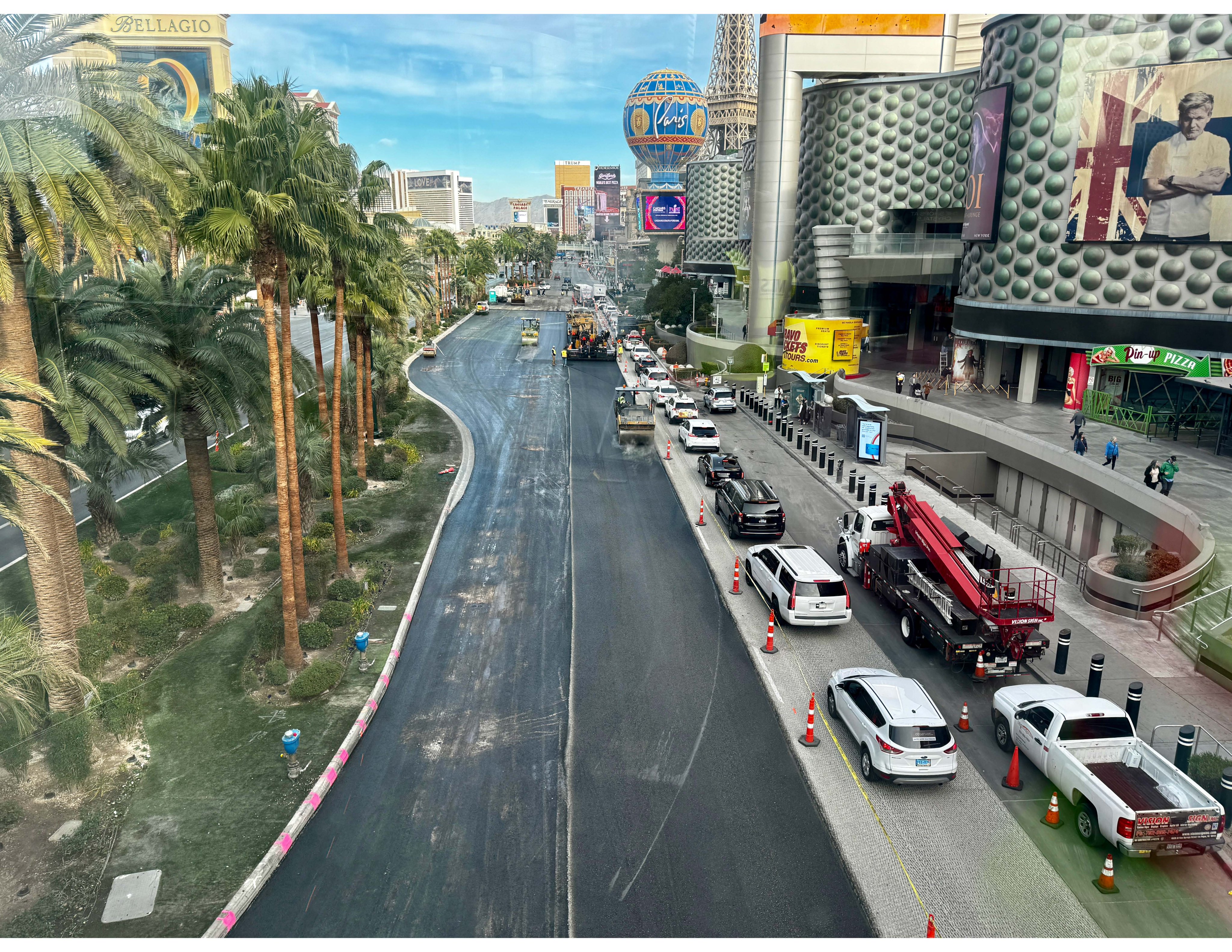 Las Vegas Boulevard road work