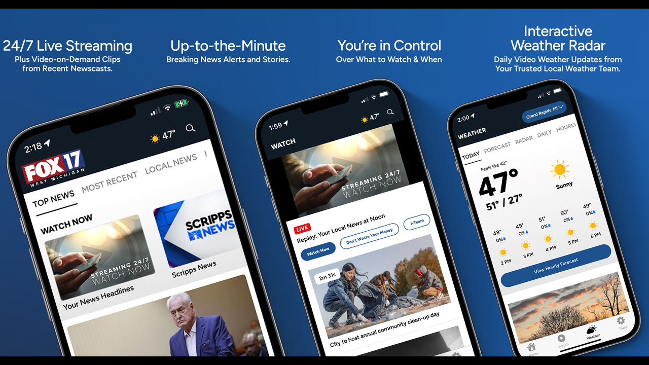 New mobile app for iOS and Android. Our news is streaming any time you want to watch with our 24/7 streaming channel and video on demand clips.