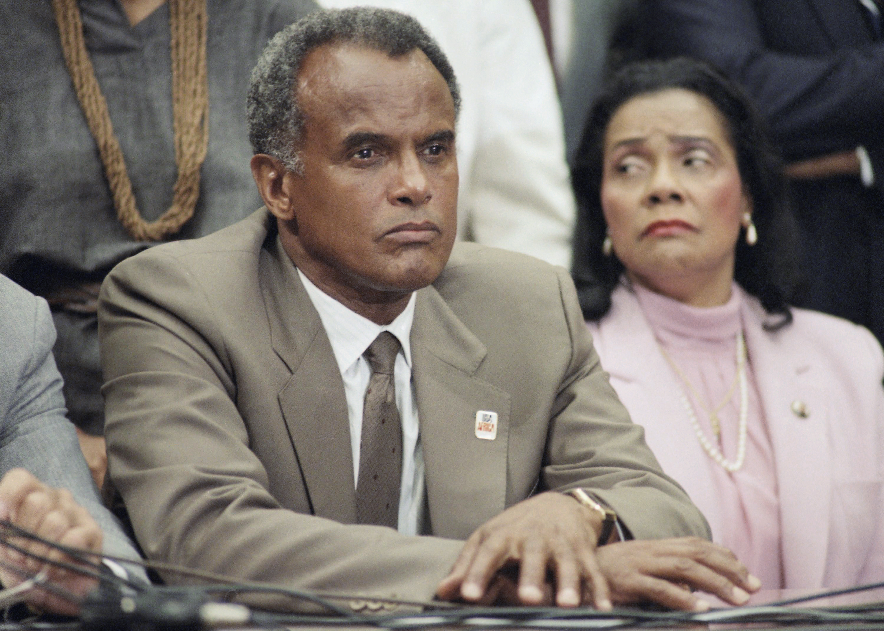 Harry Belafonte  and  Coretta Scott King