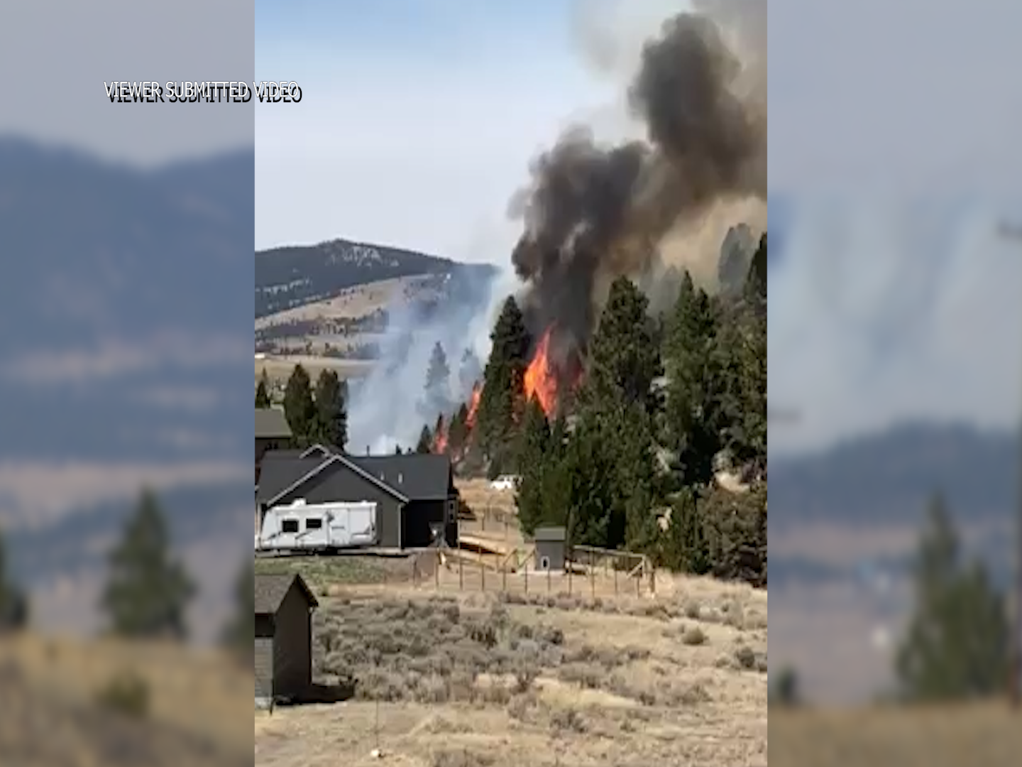 Wildfire west of Helena
