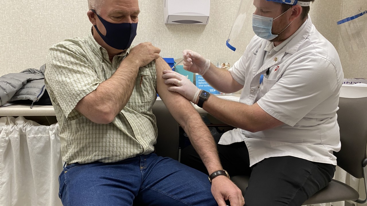 Governor Gianforte received COVID vaccine on Thursday, April 1st