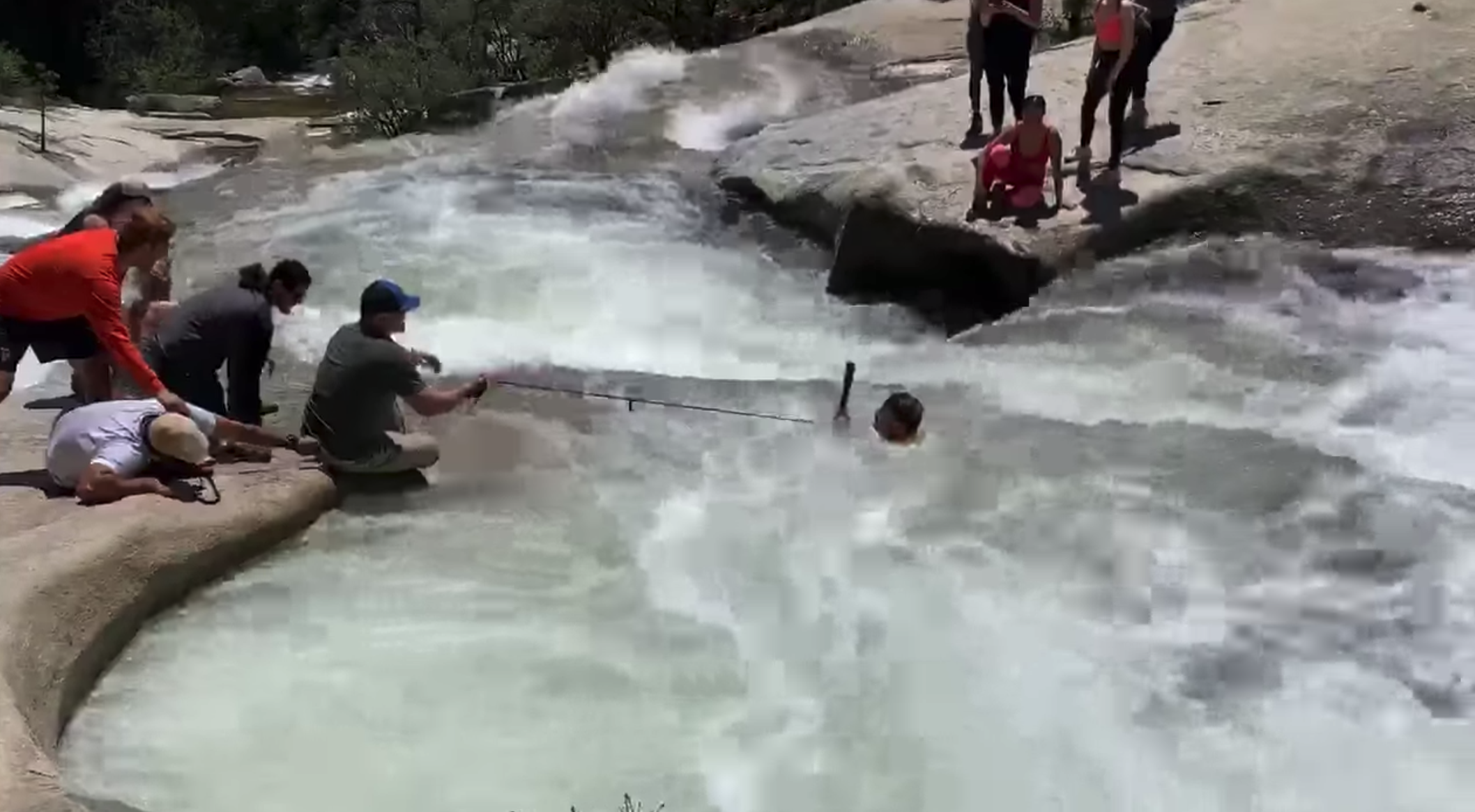 Off-duty officer saves California hiker caught in fast-moving water