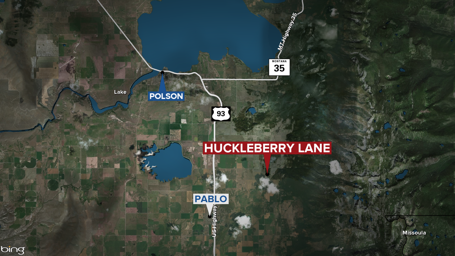 Polson Vehicle Death Map