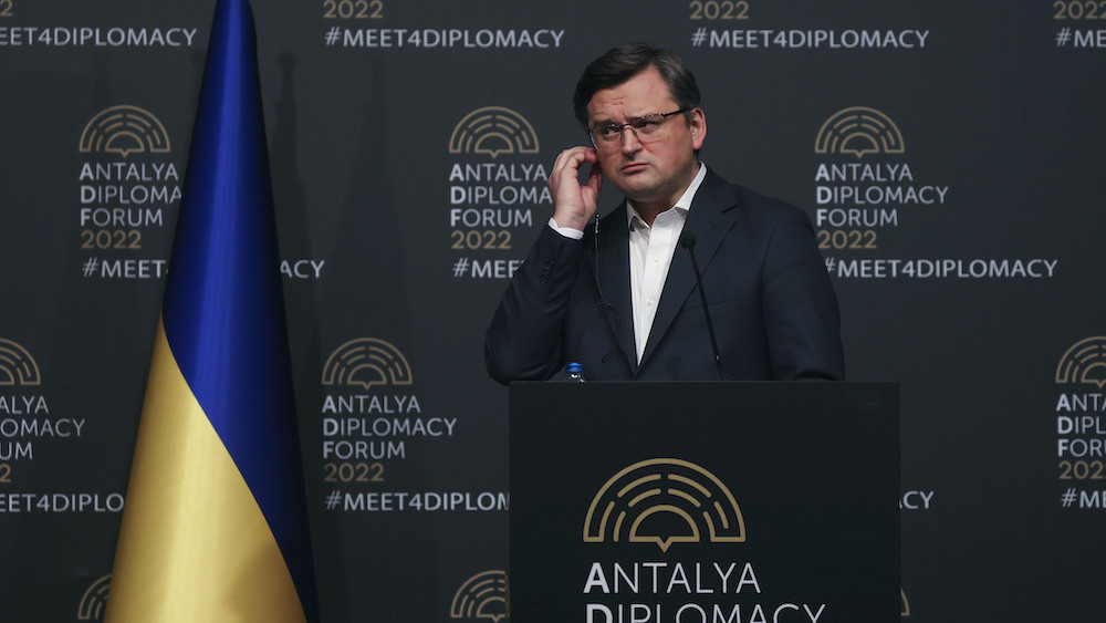 Ukrainian Foreign Minister Dmytro Kuleba