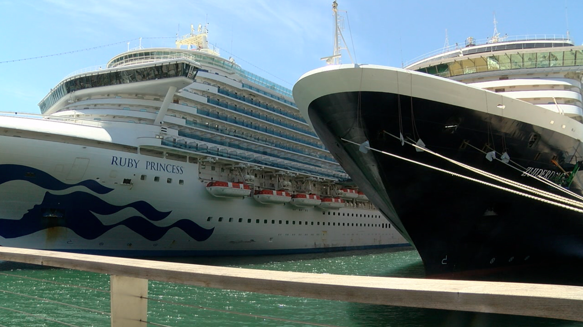 Cruise ships docked in San Diego