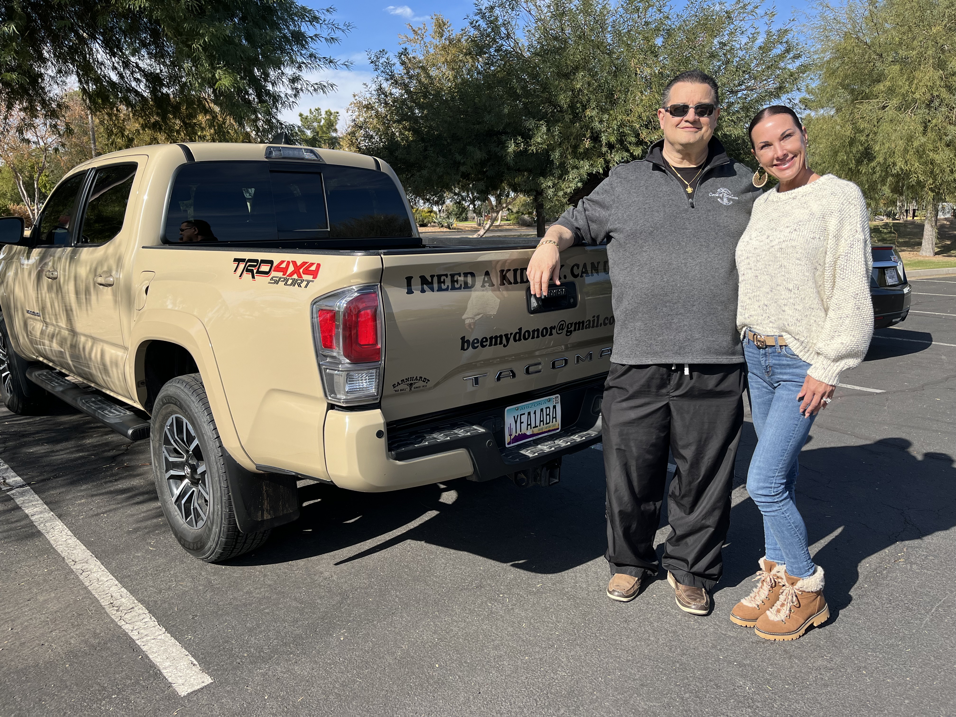 kidney donor truck decal