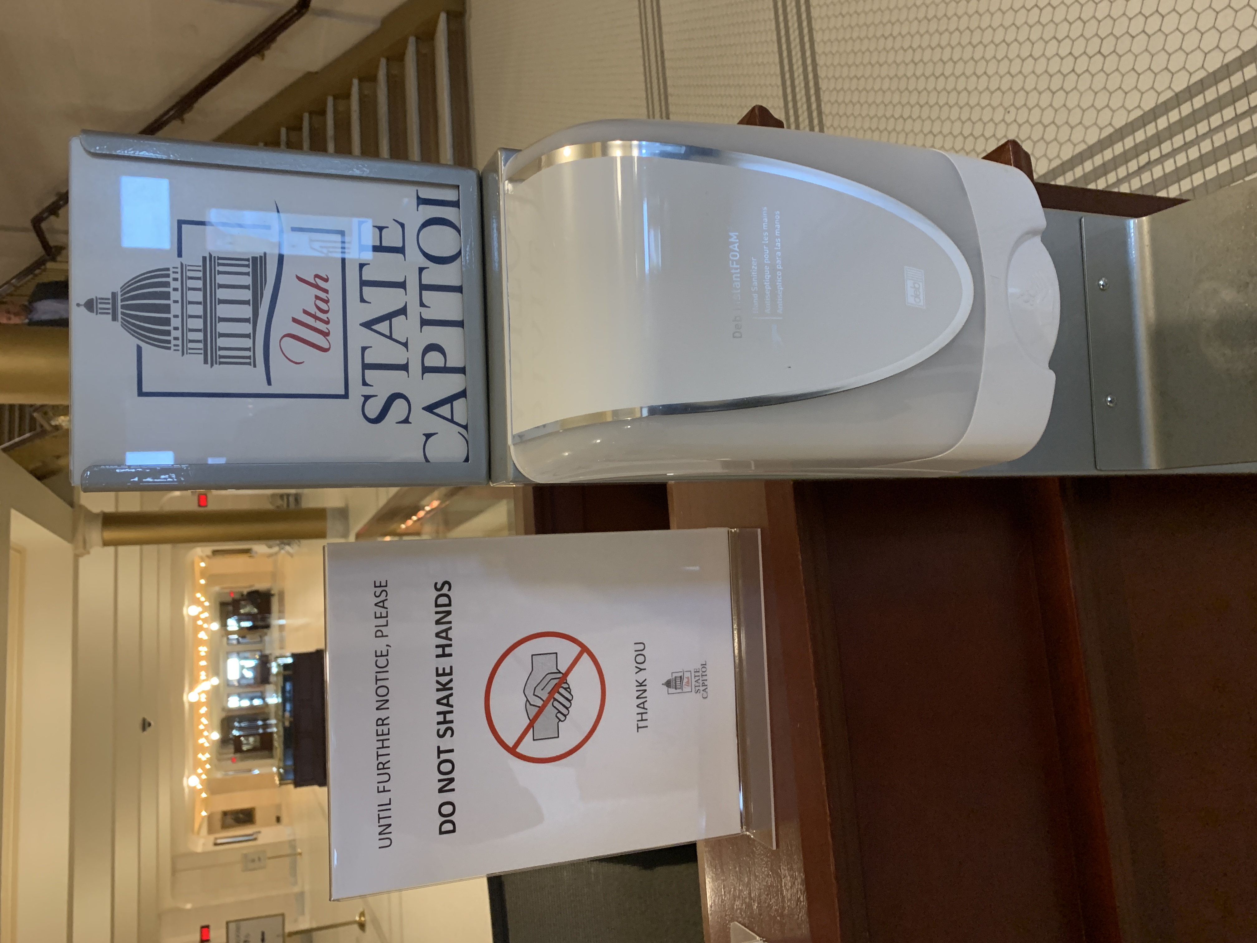 Don't shake hands at Capitol