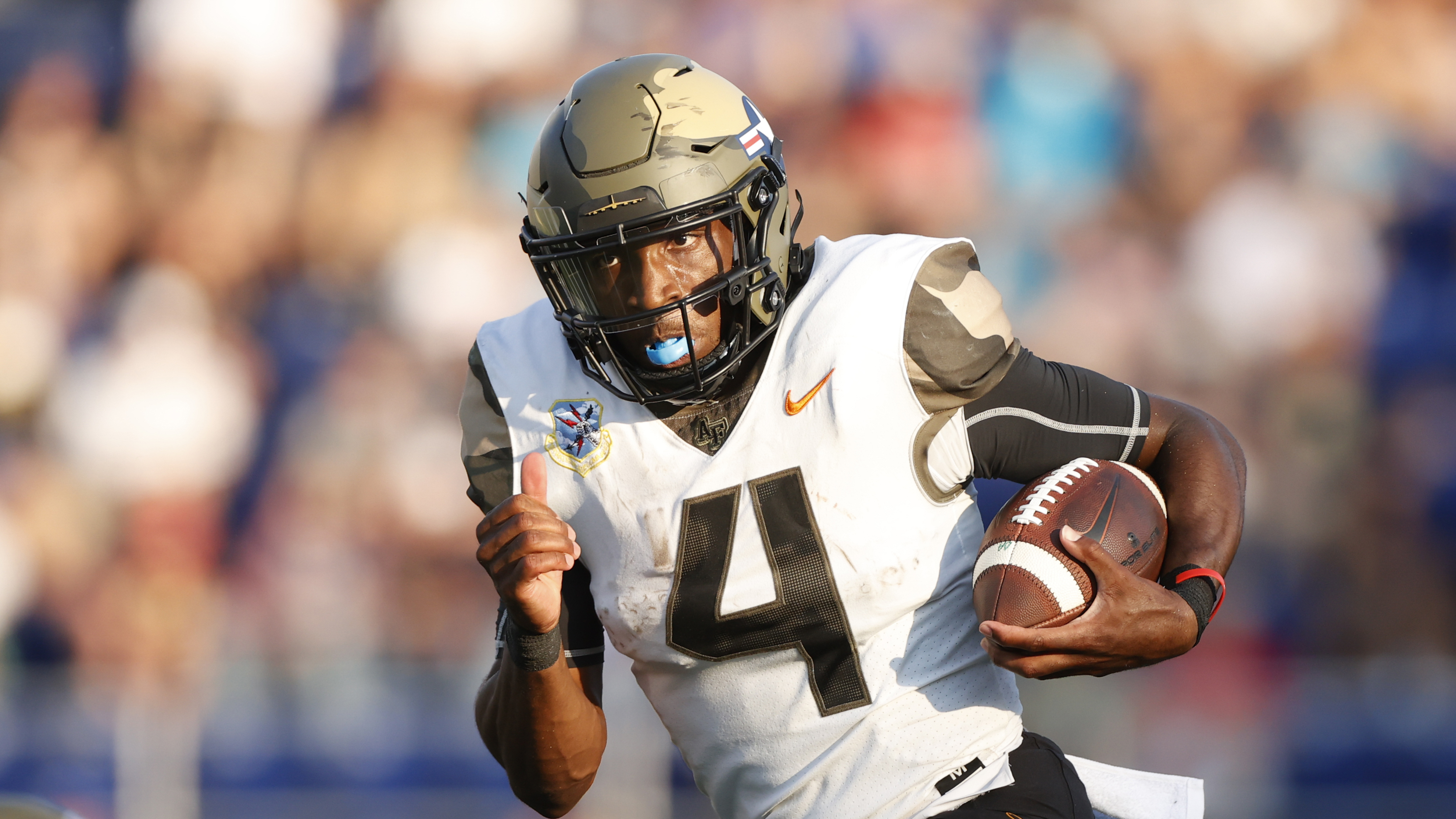 Air Force Falcons QB Haaziq Daniels in 2021