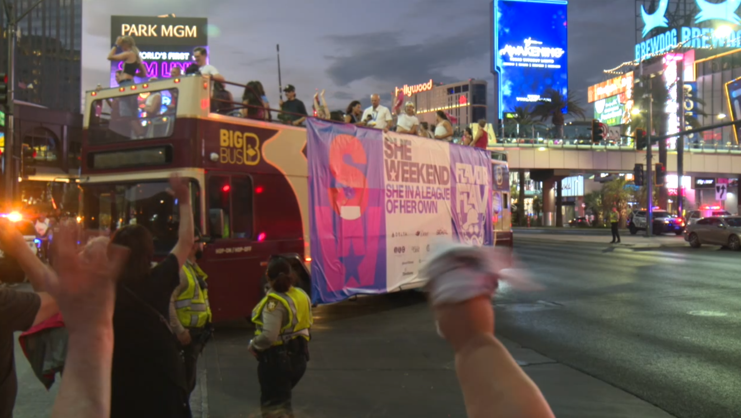 Thousands line the Las Vegas Strip to celebrate female Olympians at inaugural She Weekend