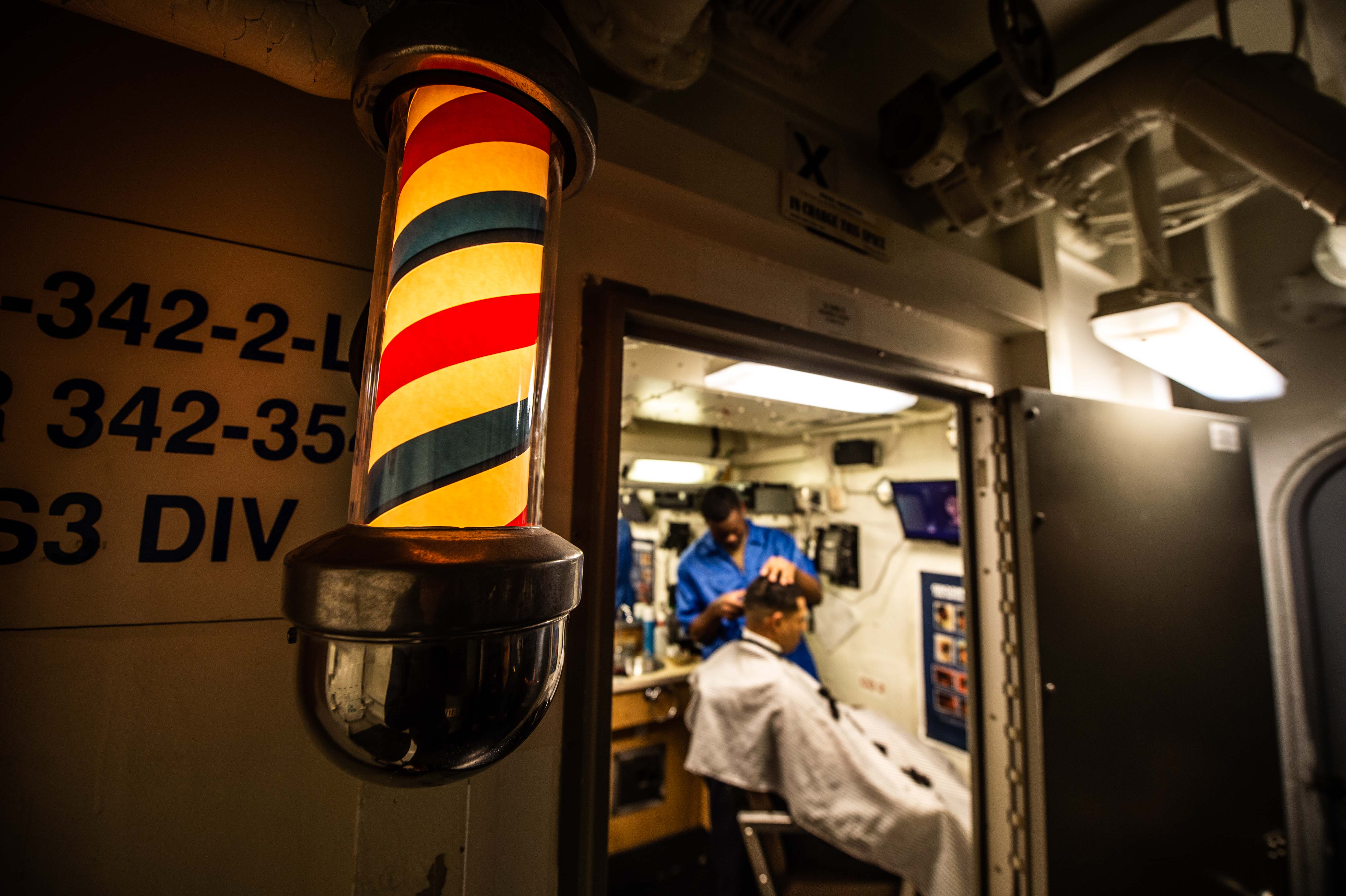 USS Farragut Barber Shop 