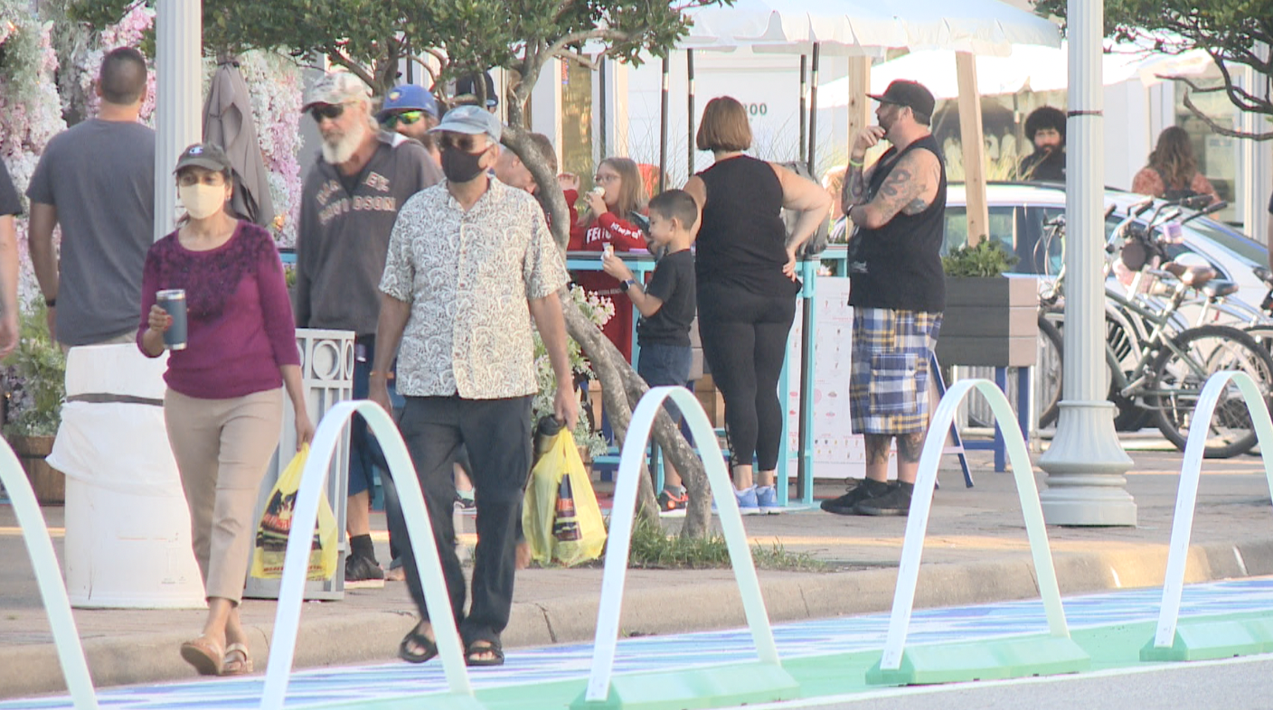 Virginia Beach strip ahead of Labor Day