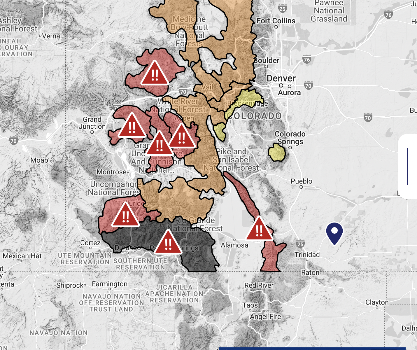 Avalanche Map