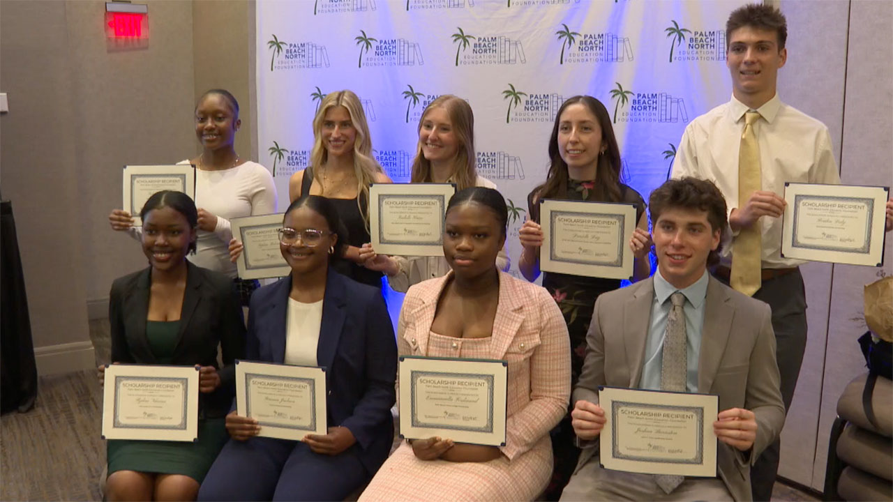 The Palm Beach North Education Foundation presented $162,000 in scholarships on April 15, 2026, o local high school seniors as graduation approaches.