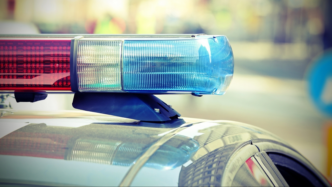 Police car lights