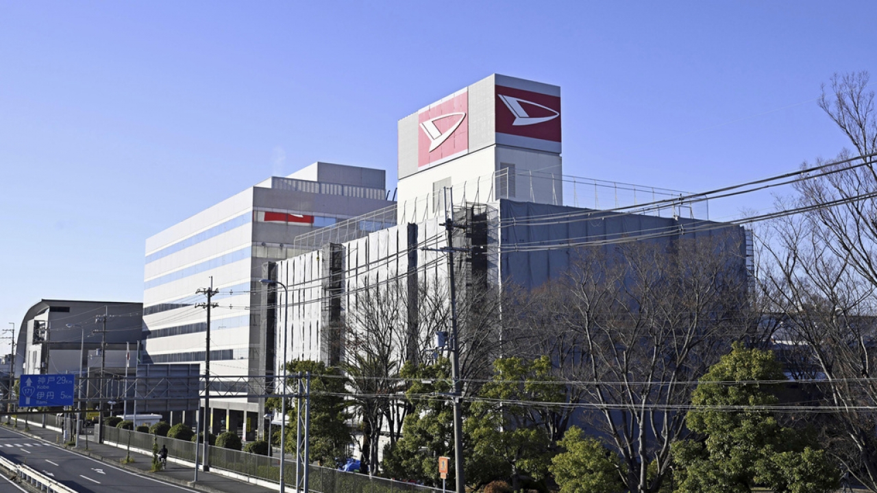 The headquarters of Daihatsu Motor Co. stands in Ikeda, Osaka prefecture.