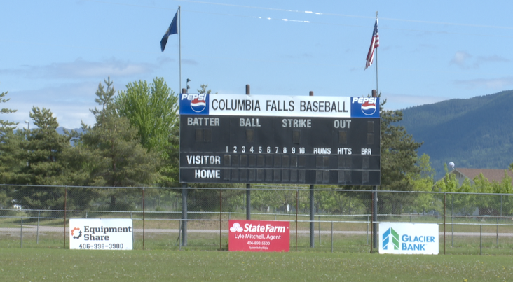 Sapa-Johnsrud Memorial Field scoreboard Friday, May 22, 2026