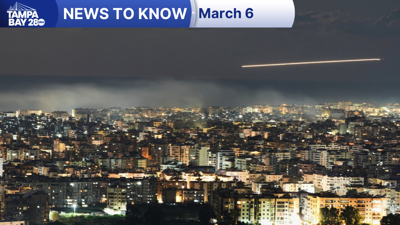 News to Know for March 6, 2026