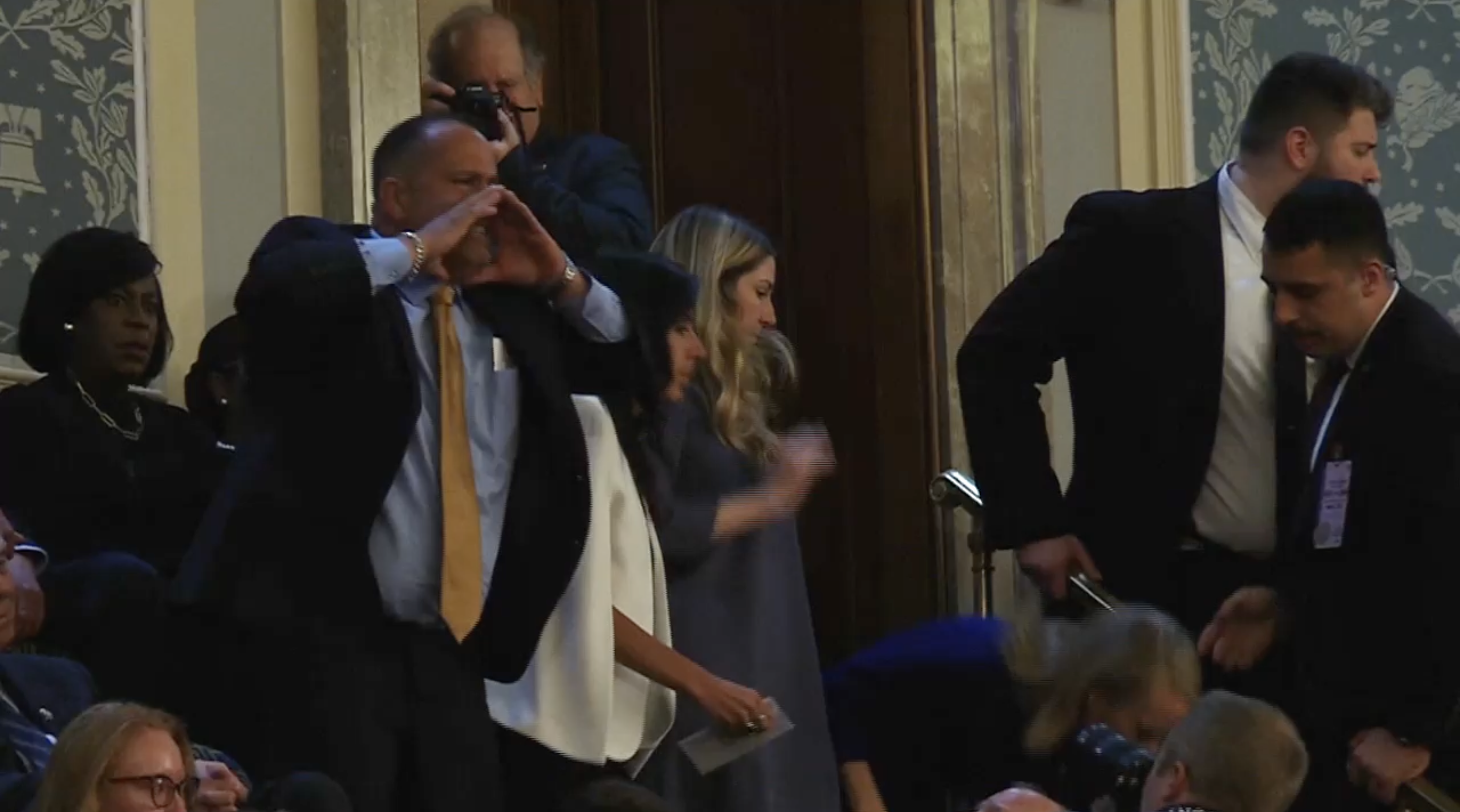 Father of slain marine arrested for interrupting President's 'State of the Union'