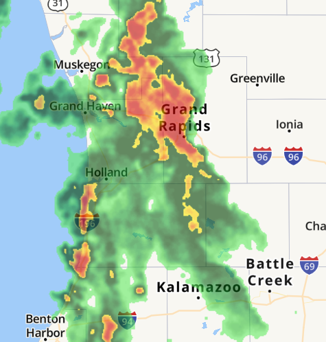 Strong Saturday Night Storms