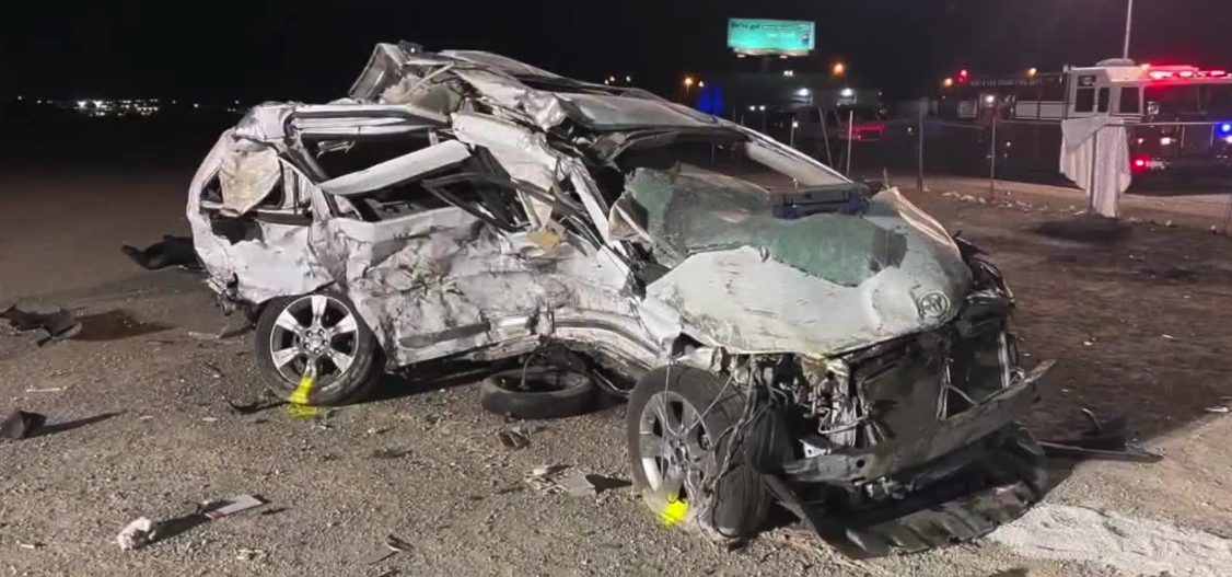 North Las Vegas crash photo - NLVPD 