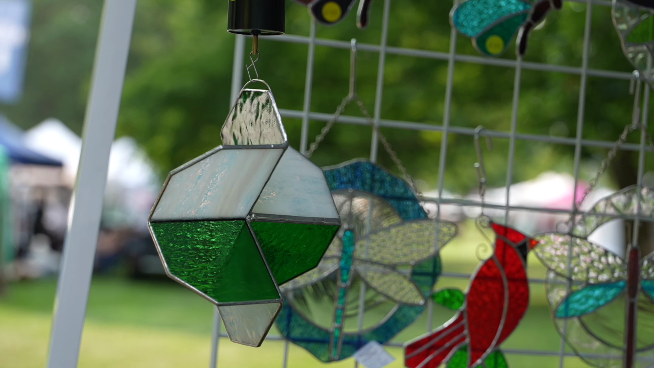 A vendor booth at the Grand Ledge Art Fair