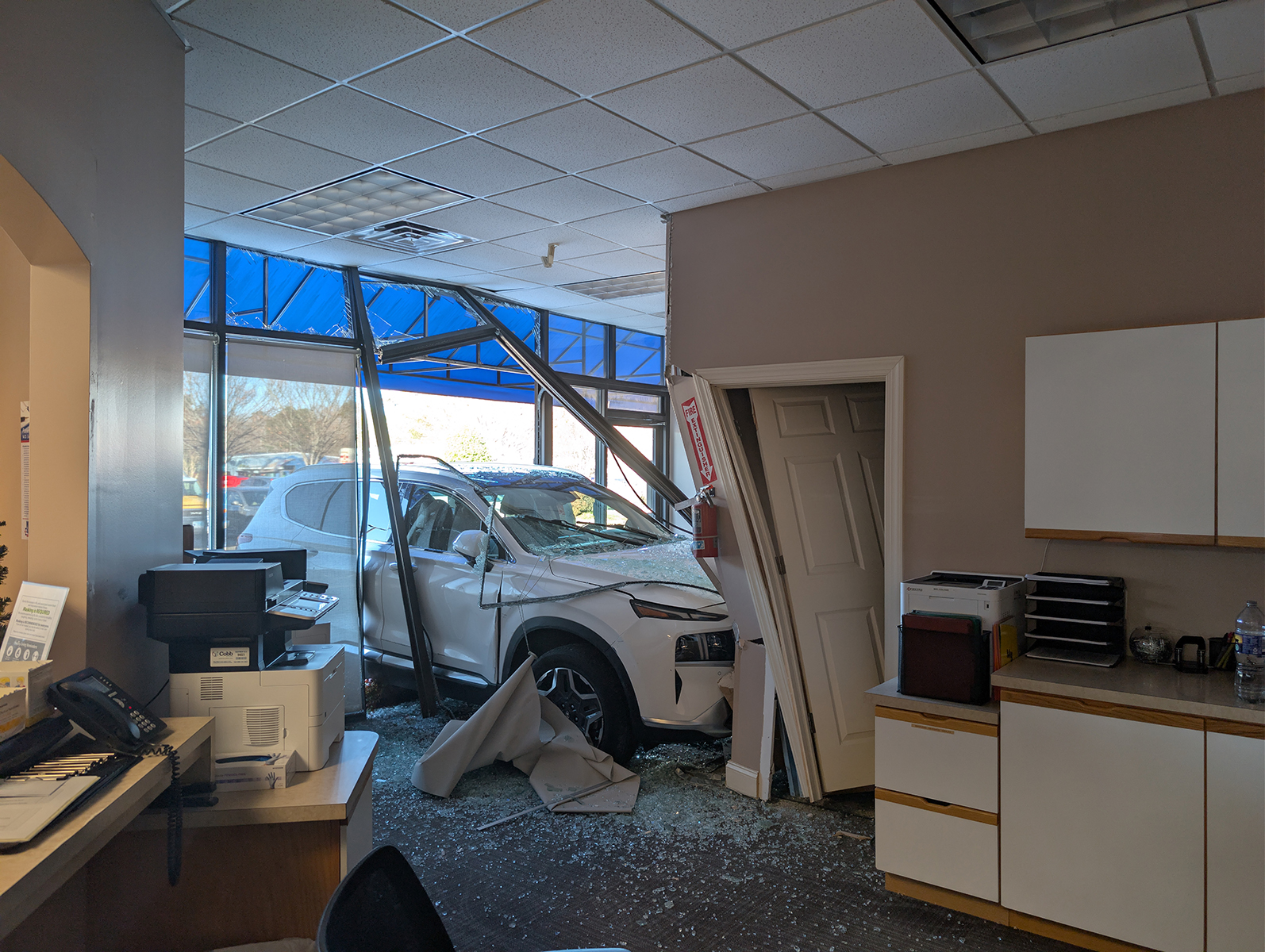 Vehicle in York County urgent care 1 