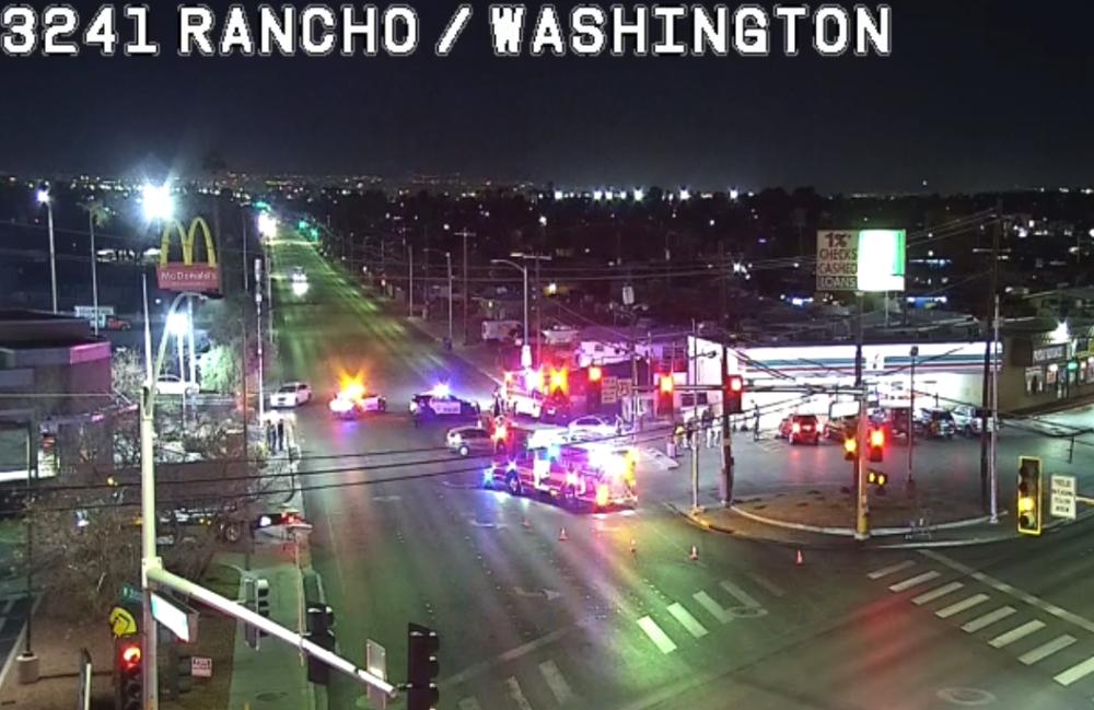 Crash on Rancho and Washington 