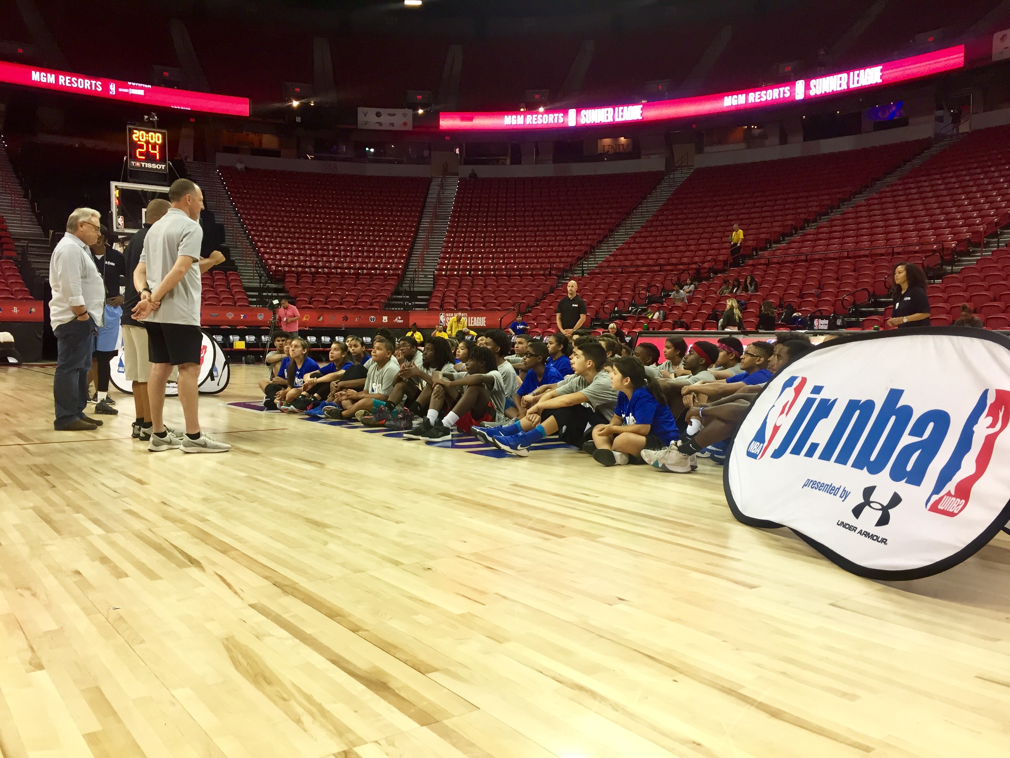 NBA Summer League serves more than 200 local kids as part of its jr. nba program. 