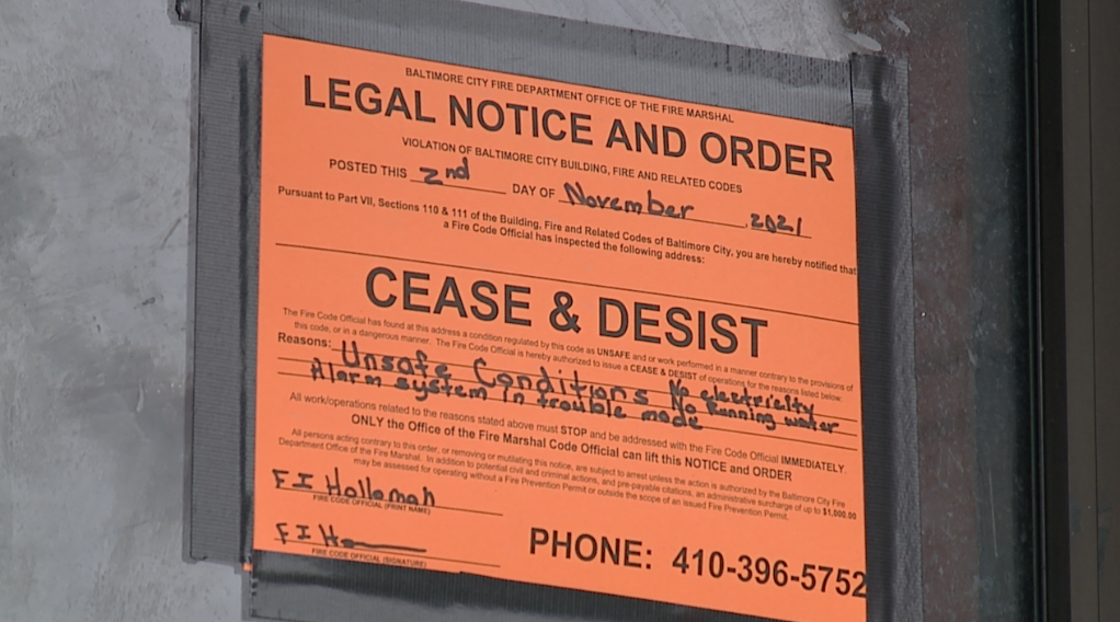 Landlord cuts off power and water to Charles Village tenants