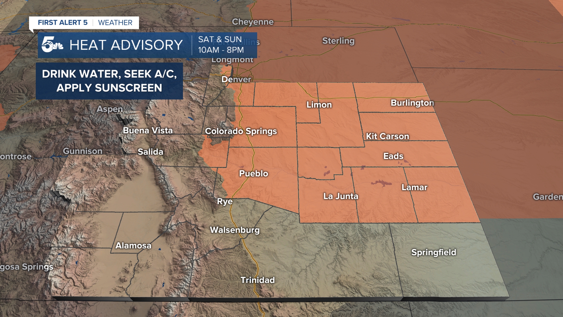 Dangerous heat will continue through the weekend