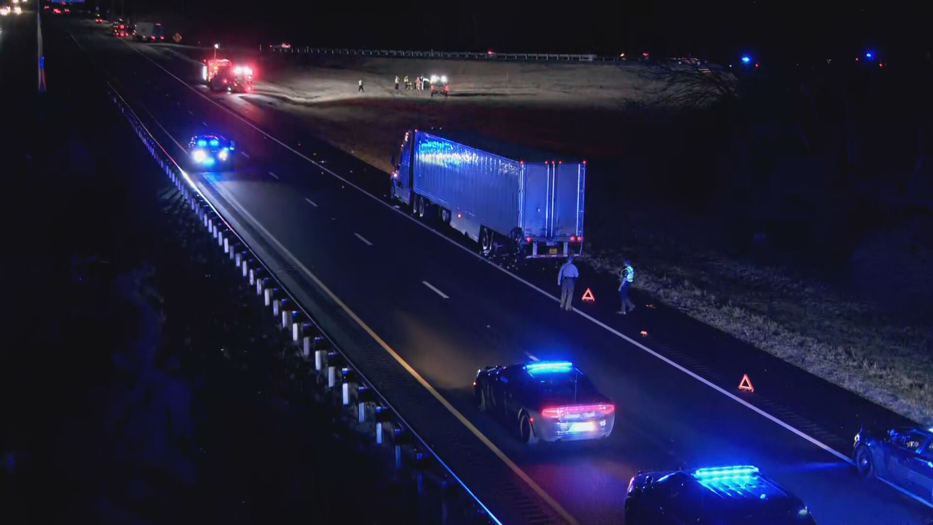 One person was killed in a crash on I-40 in Lebanon Wednesday morning