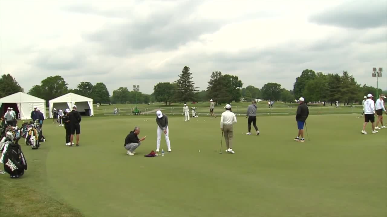 GOLFERS PREPARING FOR THE MEIJER LPGA CLASSIC