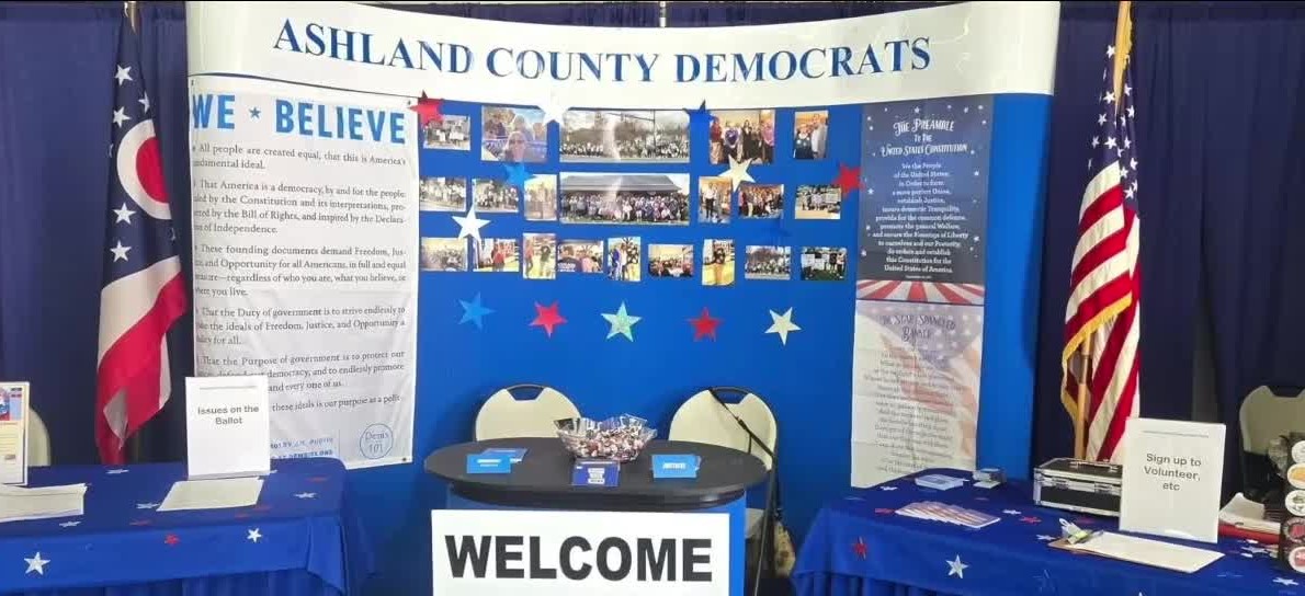 Fair table set up