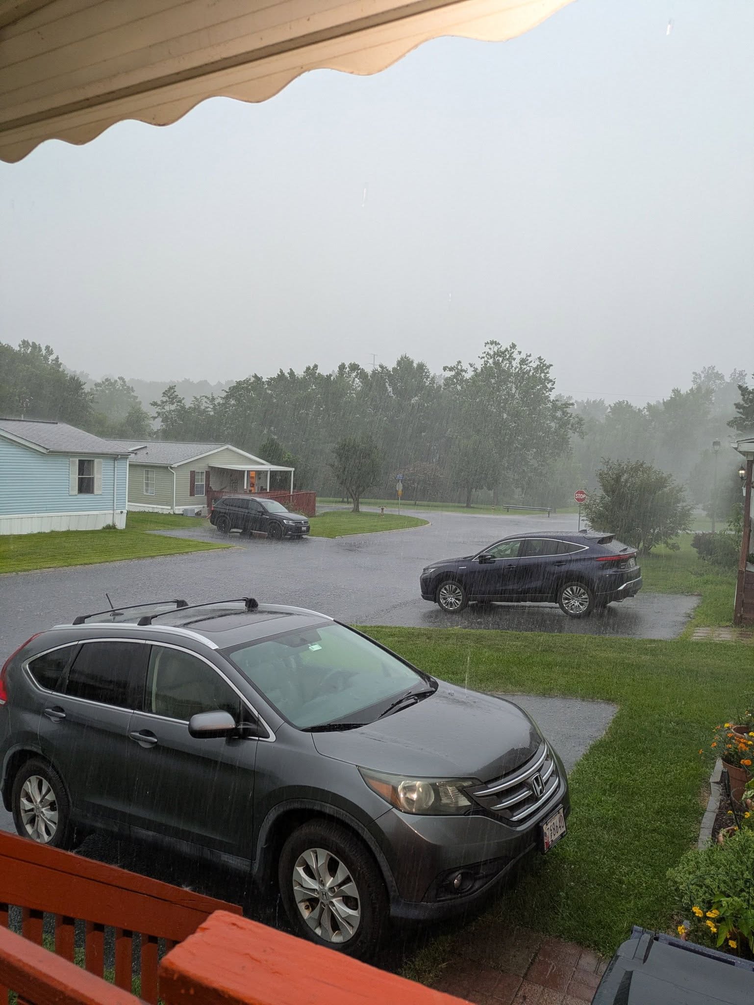 Storm views from the driveway 