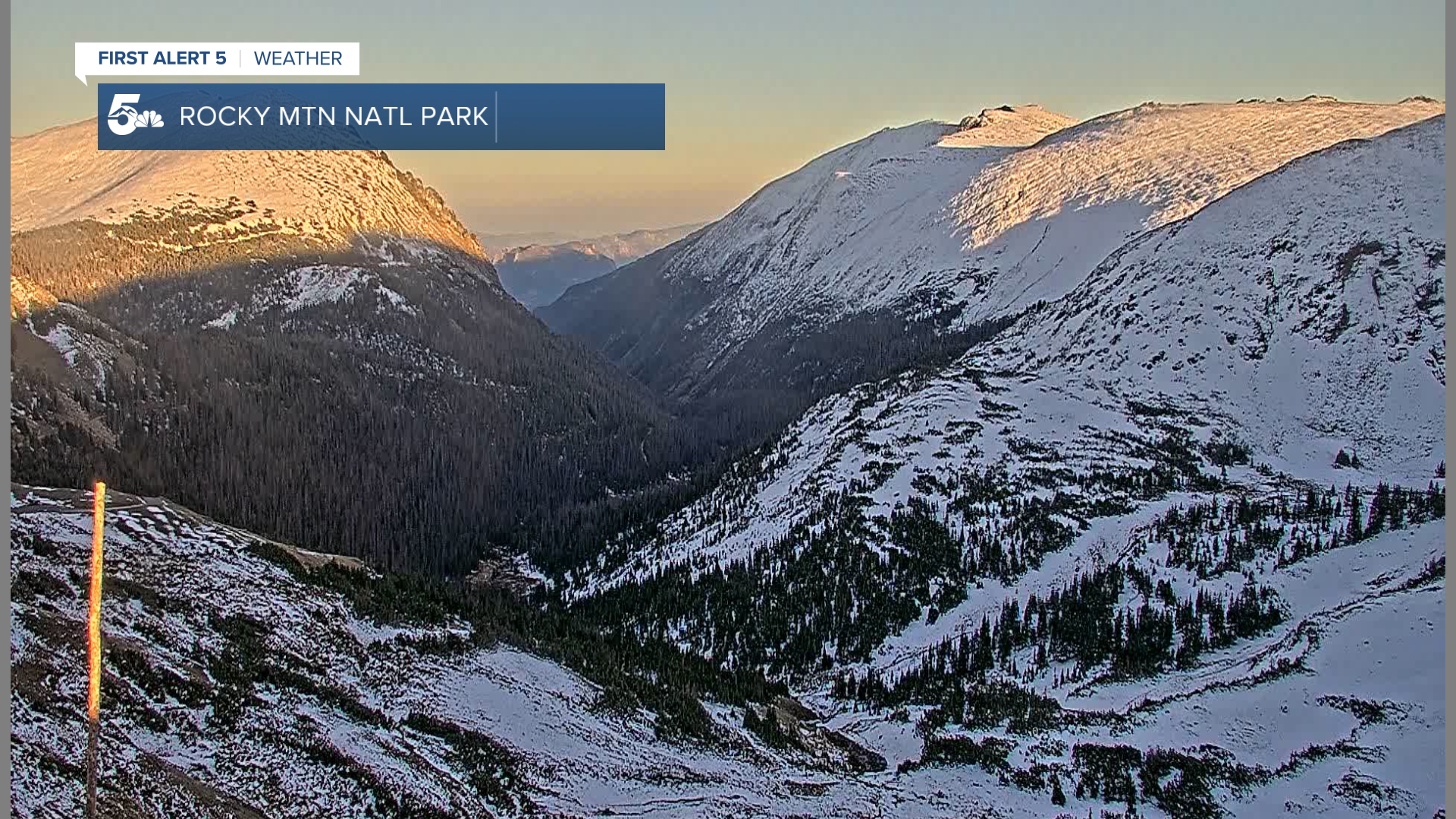 Rocky Mountain National Park at sunset on 9/24/25