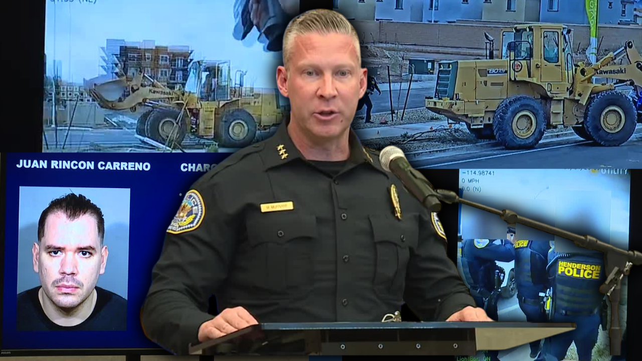 Henderson police share details in shooting that came after construction vehicle stolen