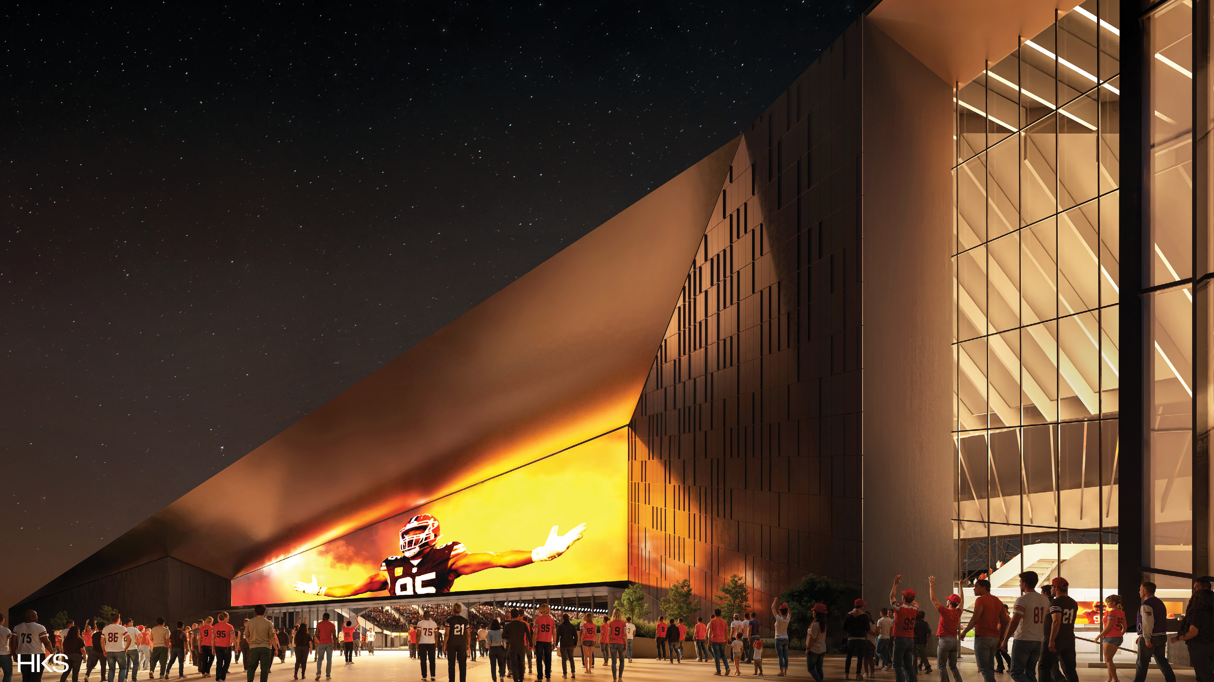 A rendering shows the new Huntington Bank Field in Brook Park, where city officials are still negotiating their piece of the $2.6 billion stadium project.