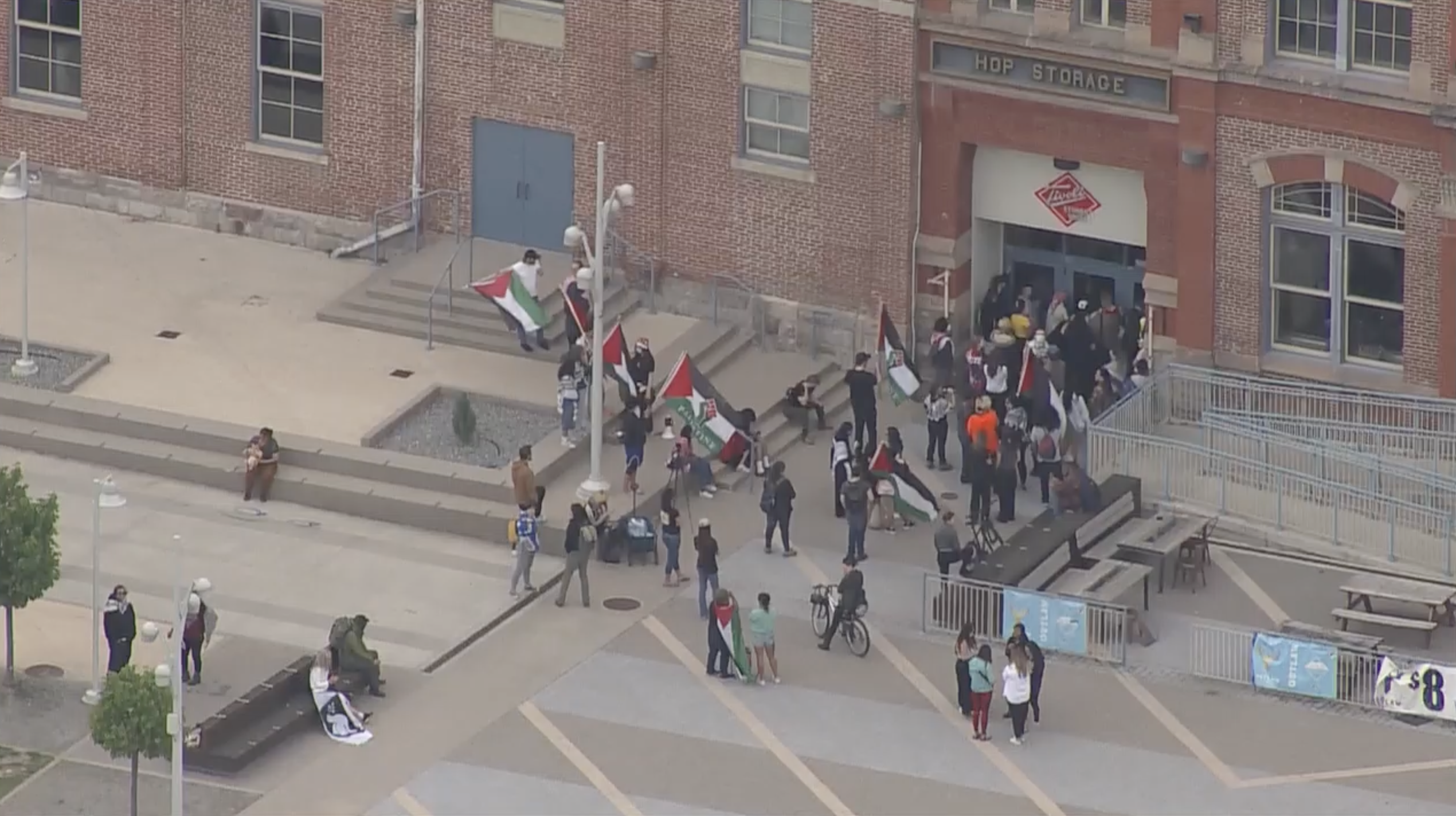 Pro-Palestinian protesters enter Tivoli Student Union 5-14-24