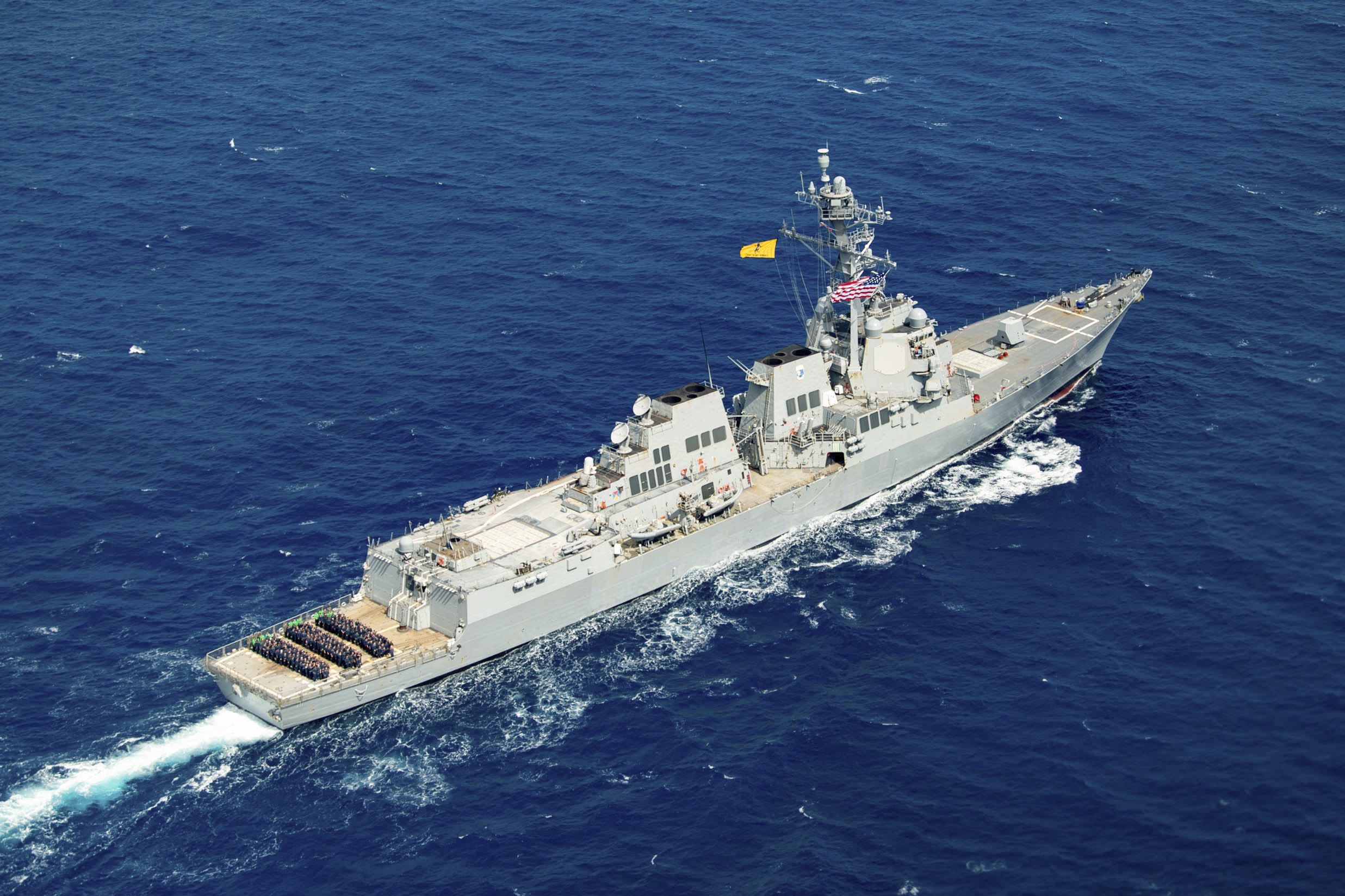 Spruance transits the Philippine Sea